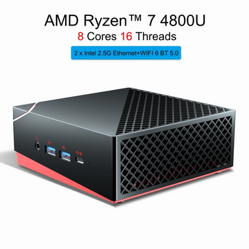 Chatreey AN1P Ryzen 4500U 4800U 2X2.5G intel NIC 3x4K@60GHZ output Windows 11 Gaming Destop Computer Gamer PC NVME SSD